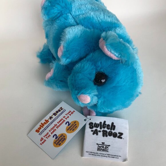 🔥3 For $20🔥New w/Tag Elephant Reversible Plush  Switch-A-Rooz  8" (20 cm) - Picture 7 of 16